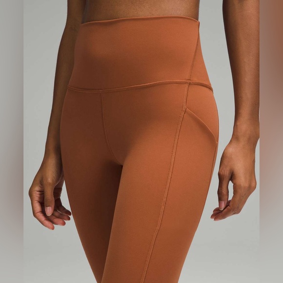 Lululemon Align High-rise with Pockets 23” Sable Copper size 6 - Picture 3 of 17